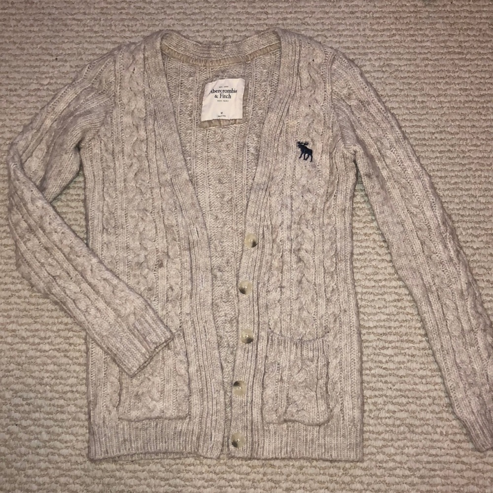 Abercrombie & Fitch Cable-knit Cardigan
